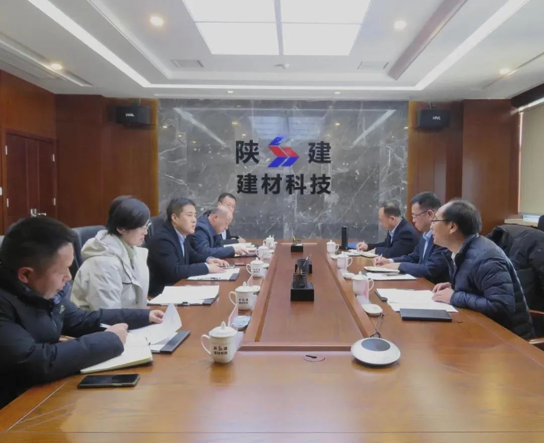 陜建產投集團黨委副書記、總經理吳常明一行到陜建建材科技公司調研指導工作