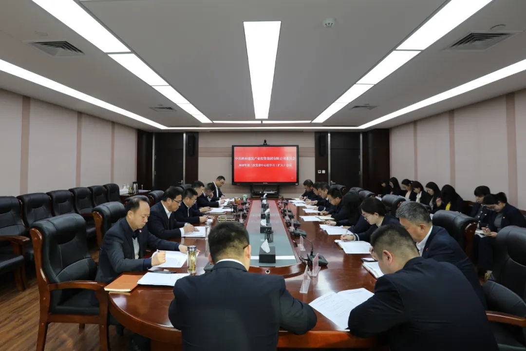 陜建產投集團舉行2024年度民主生活會會前集中學習研討